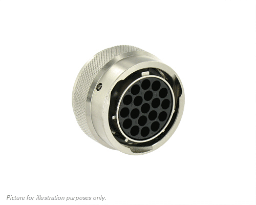 Souriau Sunbank by Eaton Circular Connector, 19 Contacts, Cable, Standard Connector, Socket, Female, IP68, IP69K, UT0