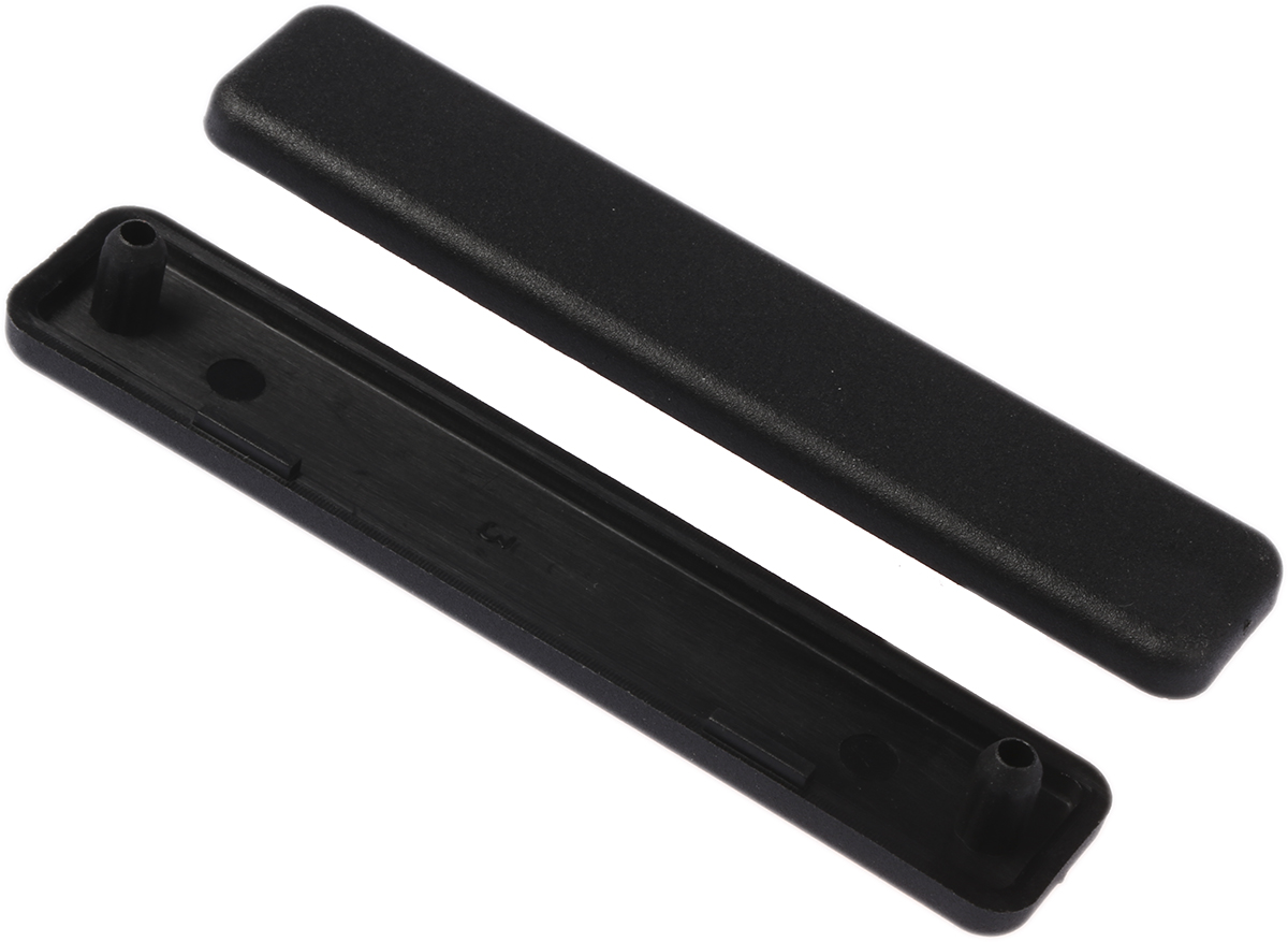 RS PRO Black End Cap, 8mm Groove