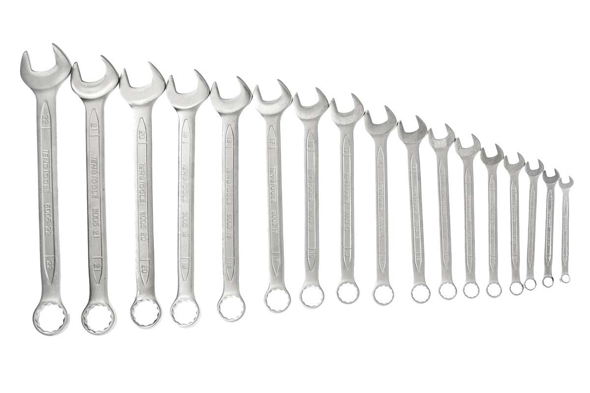 Teng Tools 17-Piece Spanner Set, 6 → 22 mm, Chrome Vanadium