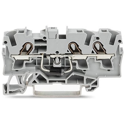WAGO 2004-1311/1000-400 TOPJOB S Series Grey, 4mm², 1-Level, Push In Termination