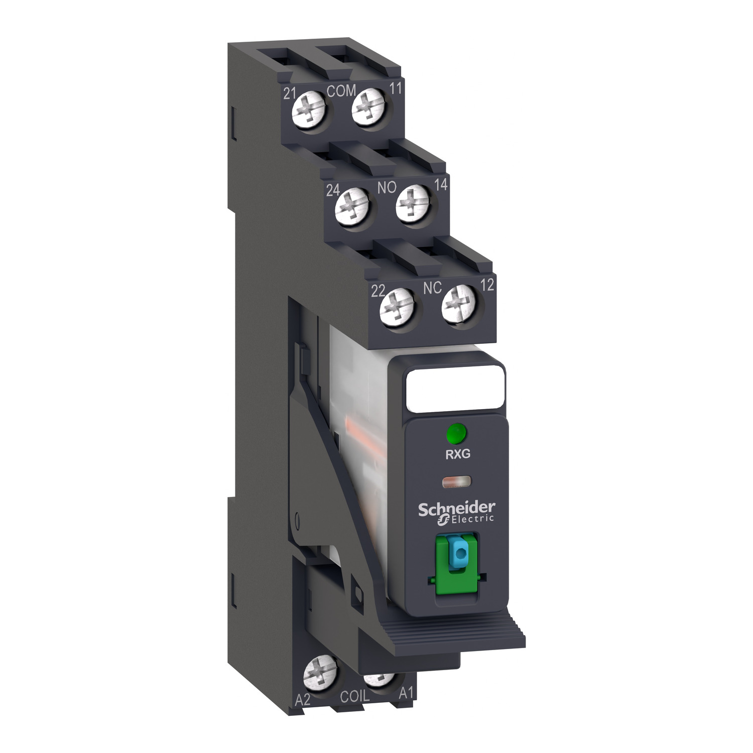 Schneider Electric Harmony Relay RXG Series Interface Relay, DIN Rail Mount, 24V dc Coil, DPDT, 5A Load