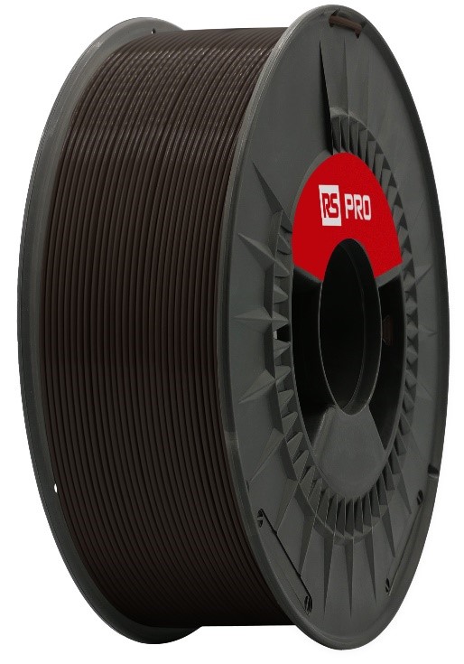 RS PRO 2.85mm Black PLA 3D Printer Filament, 1kg