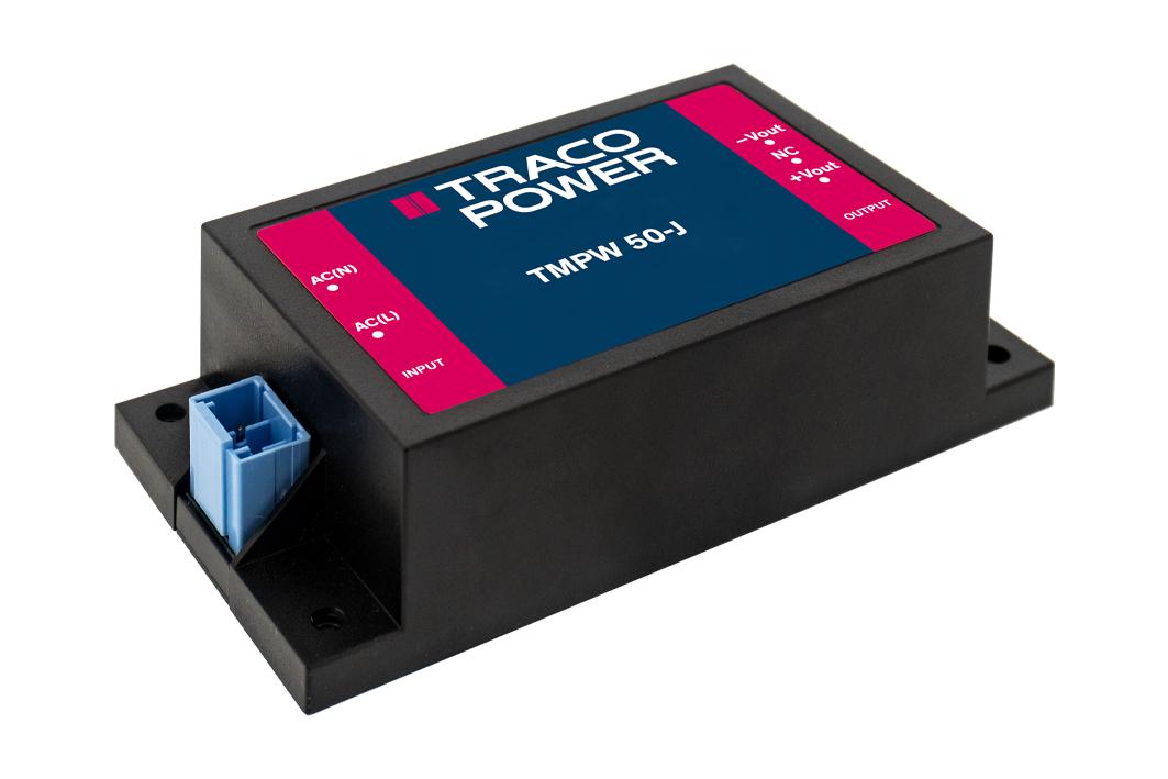 TRACOPOWER Switching Power Supply, TMPW 50-115-J 50W, Dual Output, 90 → 305V ac Input Voltage