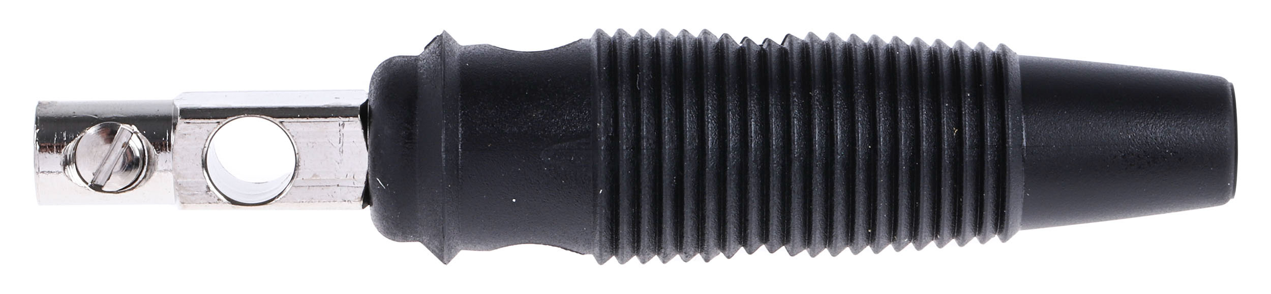Hirschmann Test & Measurement Black Male Banana Plug, 4 mm Connector, Screw Termination, 16A, 60V dc, Nickel Plating