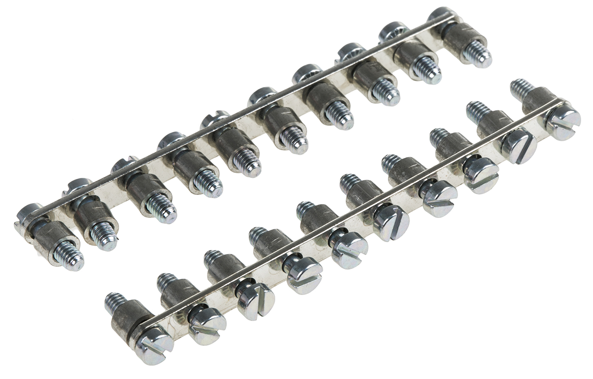 Entrelec BJD Series Jumper Bar for Use with DIN Rail Terminal Blocks