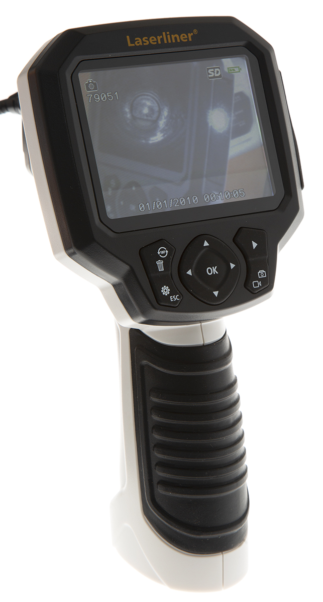 Laserliner VideoScope XXL 9mm probe Inspection Camera, 5m Probe Length, LED Illumination