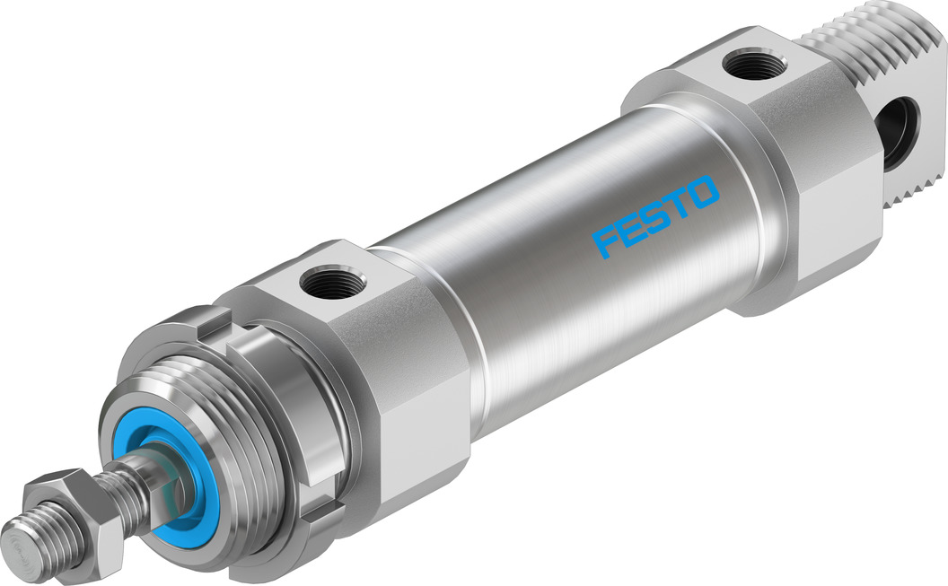 Festo 40 mm Pneumatic Roundline Cylinder - 196021 DSNU Series, Double Acting Acting