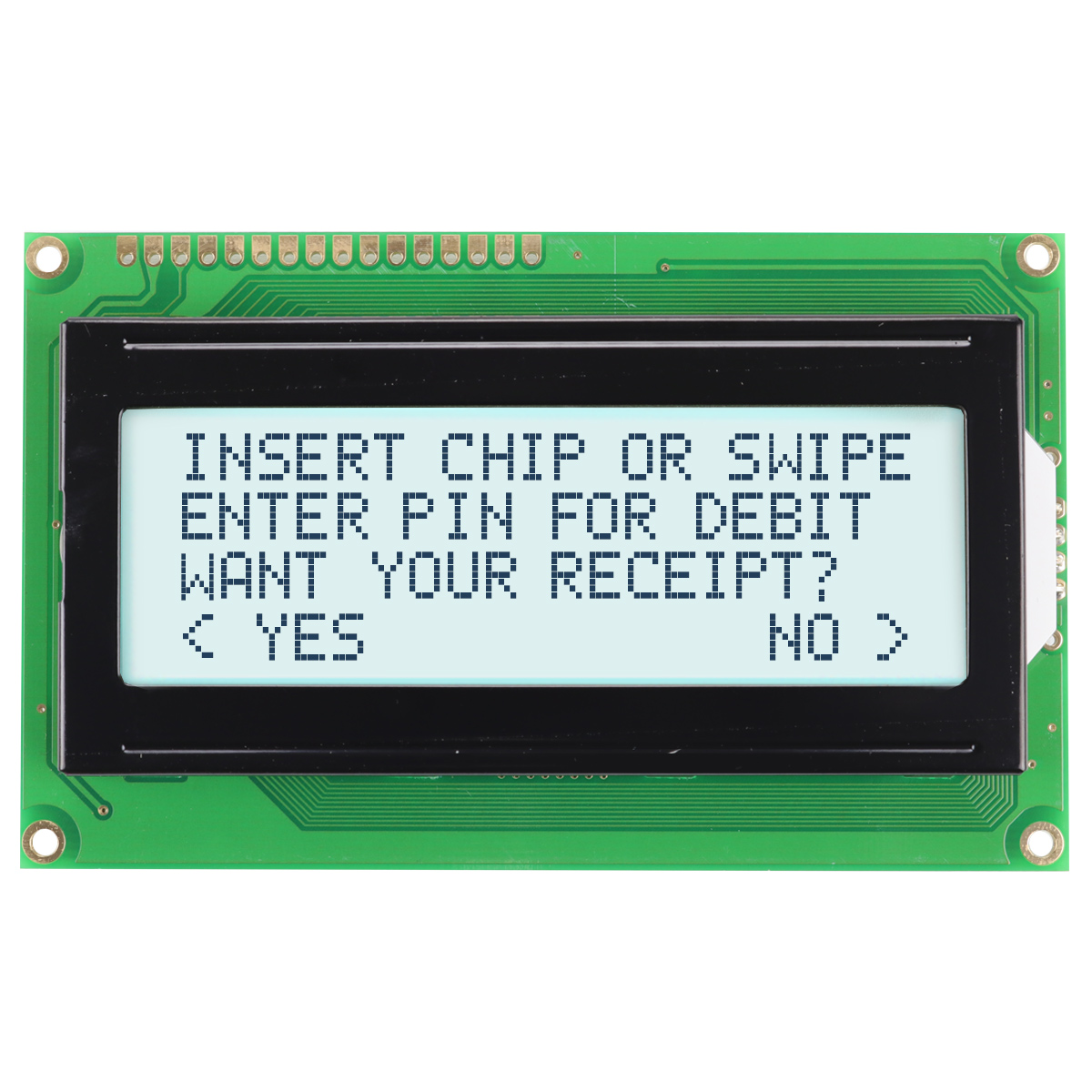 NEWHAVEN DISPLAY INTERNATIONAL NHD-0420DZ-FSW-FBW Alphanumeric LCD Alphanumeric Display, White on Grey, 4 Rows by 20