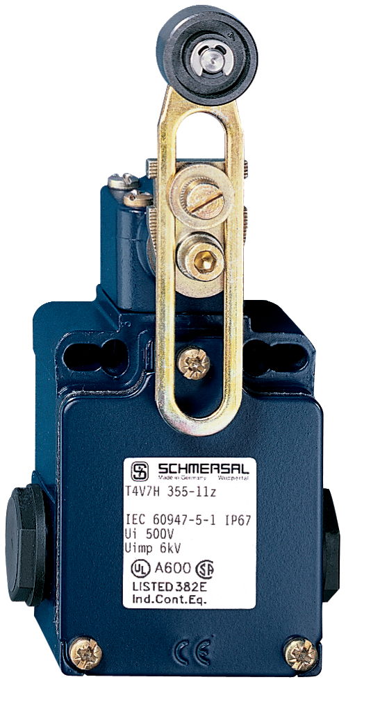 Schmersal EX-T Series Roller Lever Safety Interlock Switch, 1NO/1NC, IP65, Die Cast Alloy Housing, 230V ac ac Max, 4A