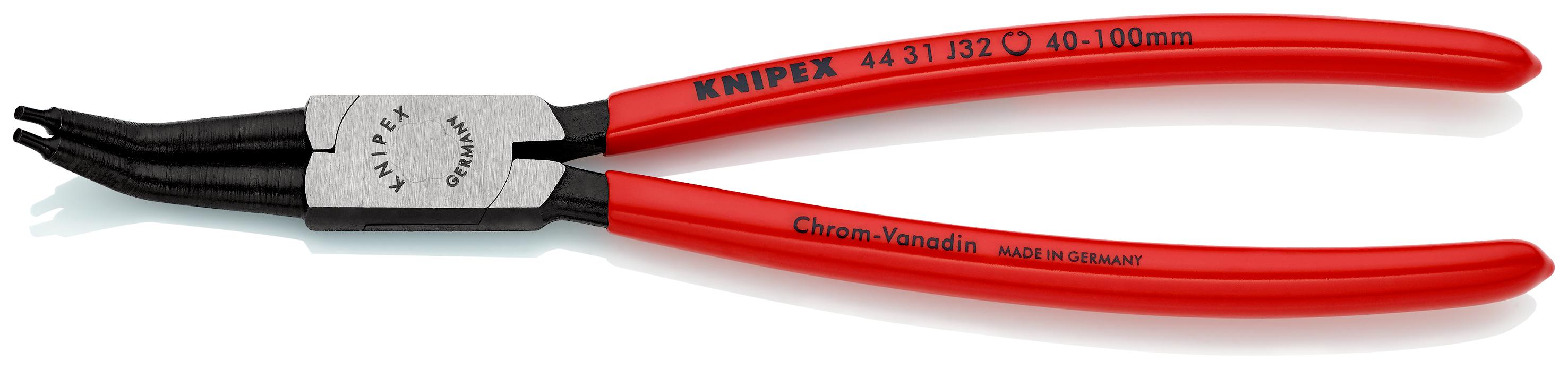 Knipex 44 31 J32 Pliers, 225 mm Overall, Straight Tip