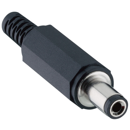 Lumberg, 1634 DC Plug Rated At 3A, 24 VDC, Cable Mount, length 46.5mm, Nickel Plated