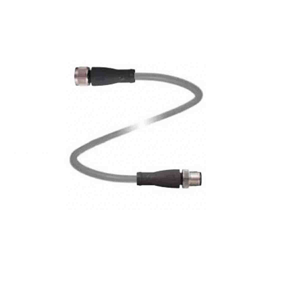 Pepperl + Fuchs Female 4 way M12 to Male 4 way M12 Sensor Actuator Cable, 5 m