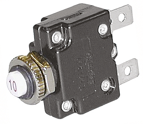 TE Connectivity Thermal Circuit Breaker - W57  Single Pole 250V ac Voltage Rating, 5A Current Rating