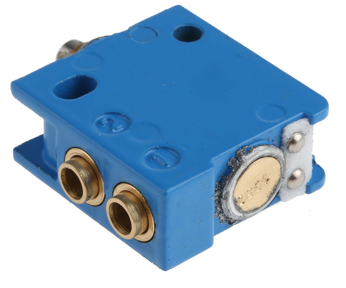 Crouzet Plunger 3/2 Pneumatic Manual Control Valve 81 Series, 2.5mm, III B