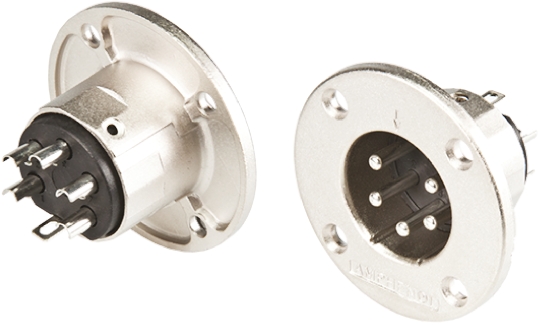 Amphenol Industrial EP514 Panel Mount Loudspeaker Connector Plug, 5 Way, 20A