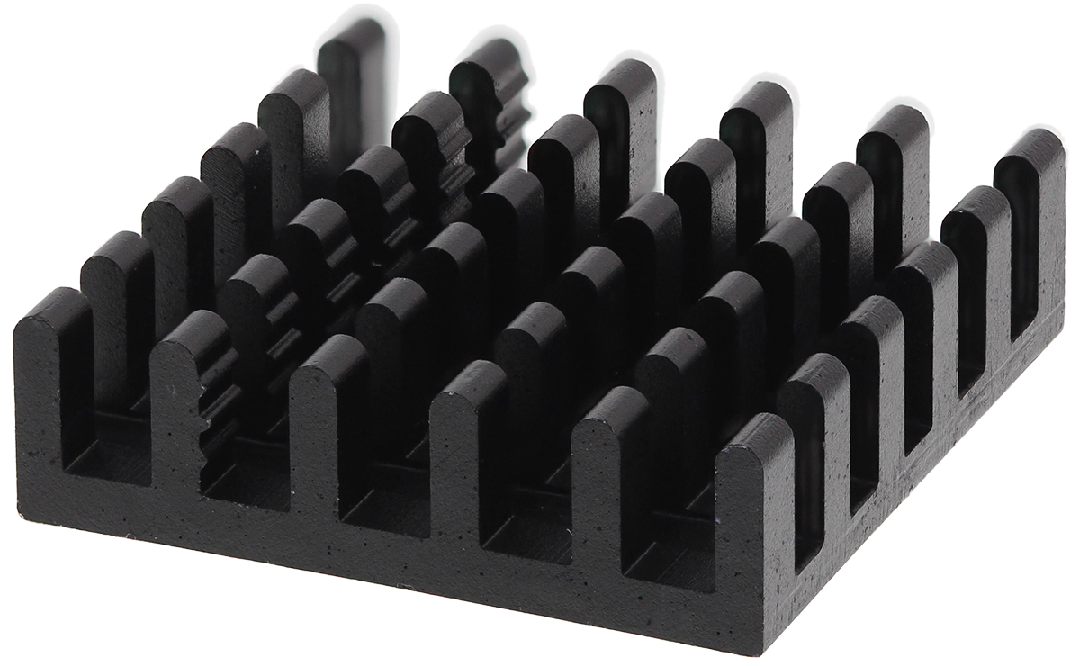 Fischer Elektronik Heatsink, Universal Square Alu, 24.3 → 8K/W, 21 x 21 x 6mm, Conductive Adhesive, Conductive
