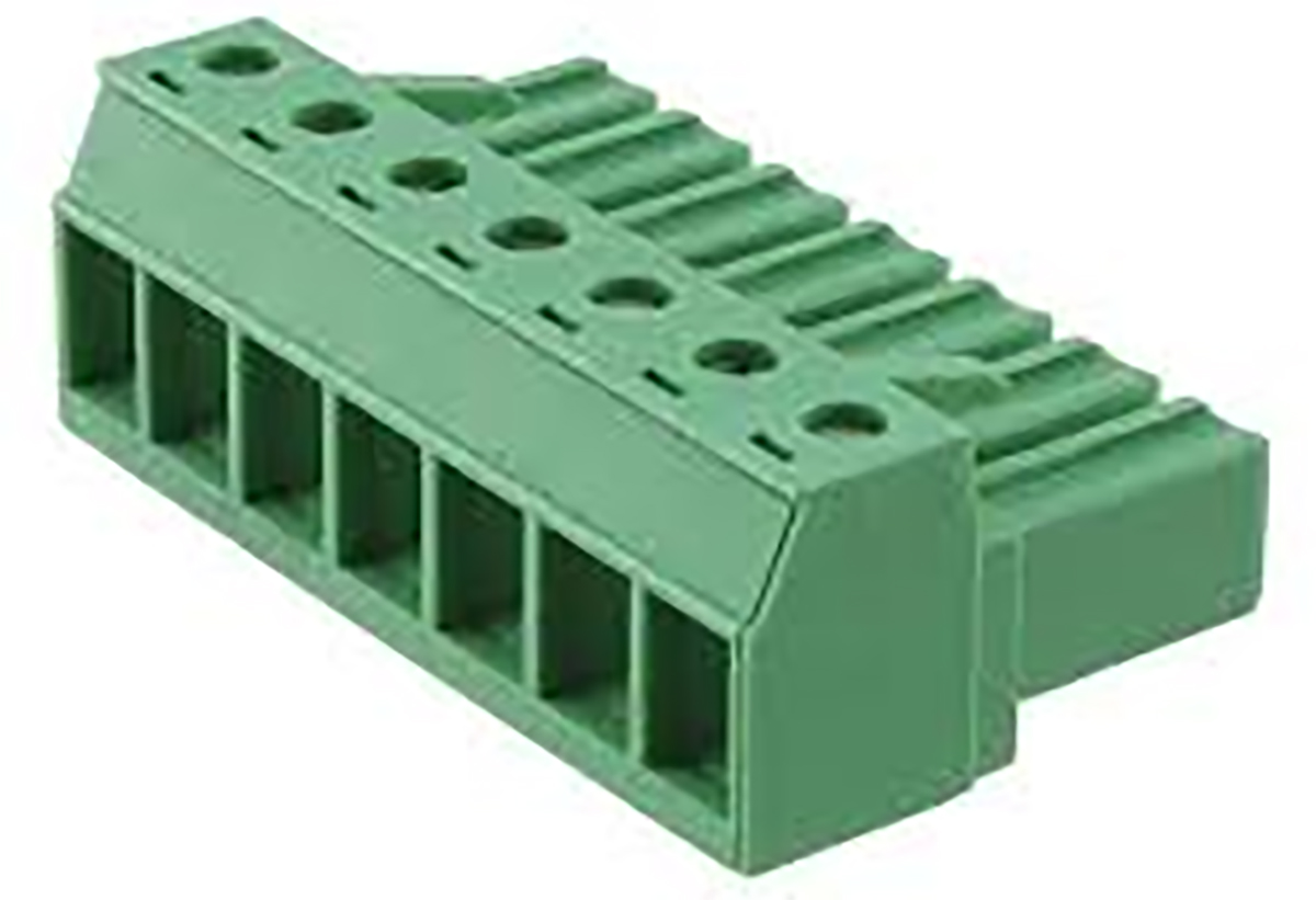Phoenix Contact, 7.62mm Pitch, 12 Way, Pluggable Terminal Block, Plug, Cable Mount, Screw Down Termination, 1805000