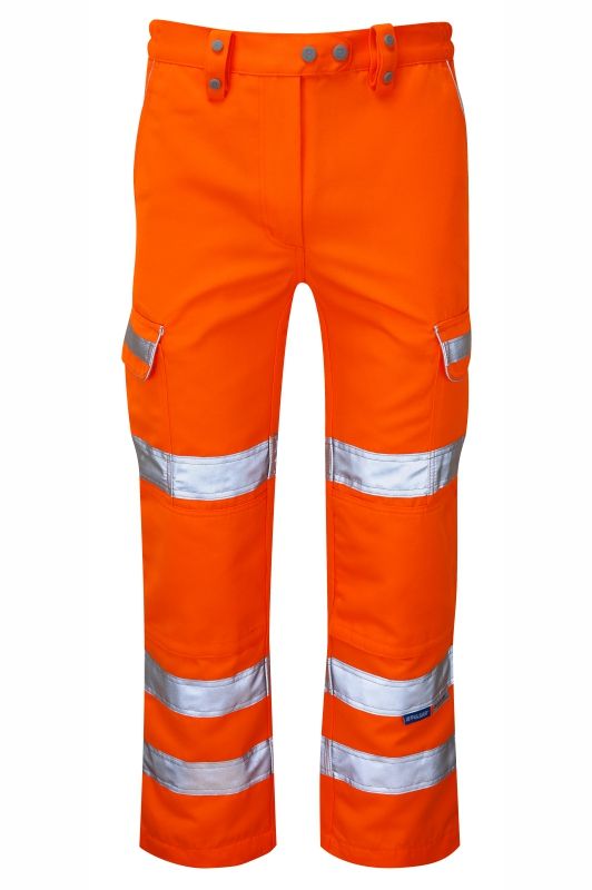 PULSAR PR336LDSR Yellow, Orange Hi Vis Work Trouser 8-26 in 12 in