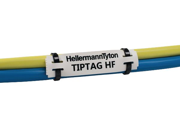 HellermannTyton TIPTAG White Cable Labels, 65mm Width, 11mm Height, 190 Qty