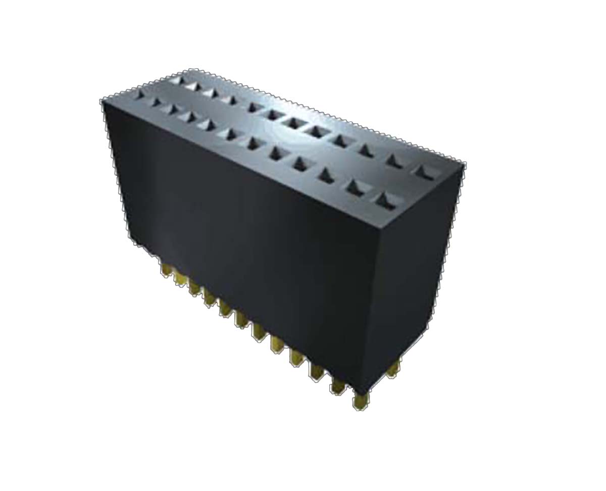 Samtec SMS Series Straight Through Hole Mount PCB Socket, 20-Contact, 1-Row, 1.27mm Pitch
