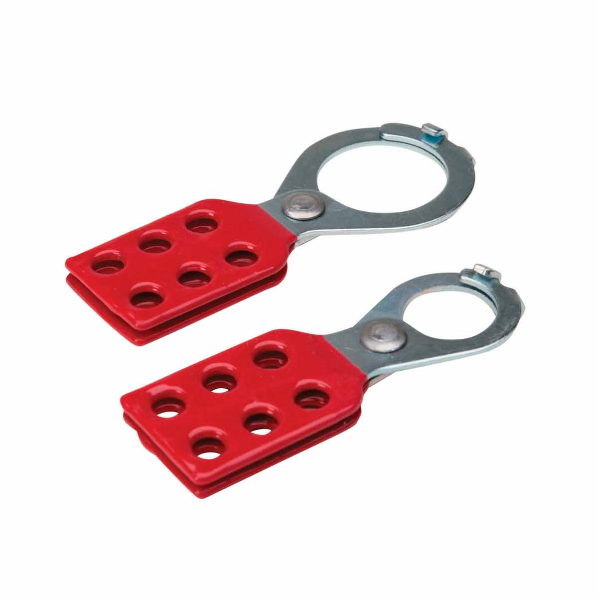 Brady Red 6-Lock Steel Lockout Hasp, 8.51mm Shackle