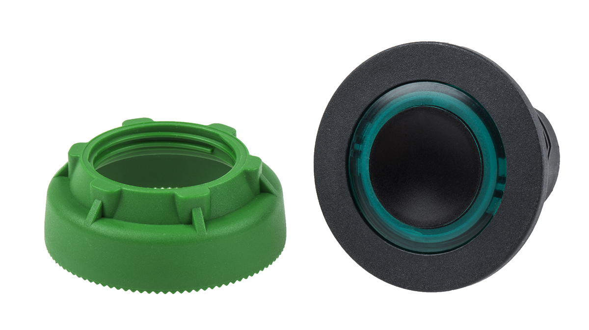 Schneider Electric Harmony Series Green Momentary Push Button Head, 30mm Cutout, IP66, IP67, IP69K