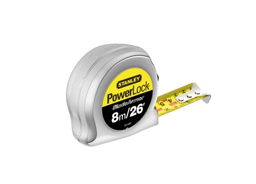 Stanley Powerlock 8m Tape Measure, Metric & Imperial