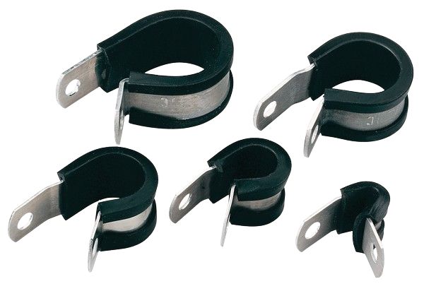 HellermannTyton Black Aluminium Alloy, Chloroprene P-shaped pliers, 31.8mm Max. Bundle