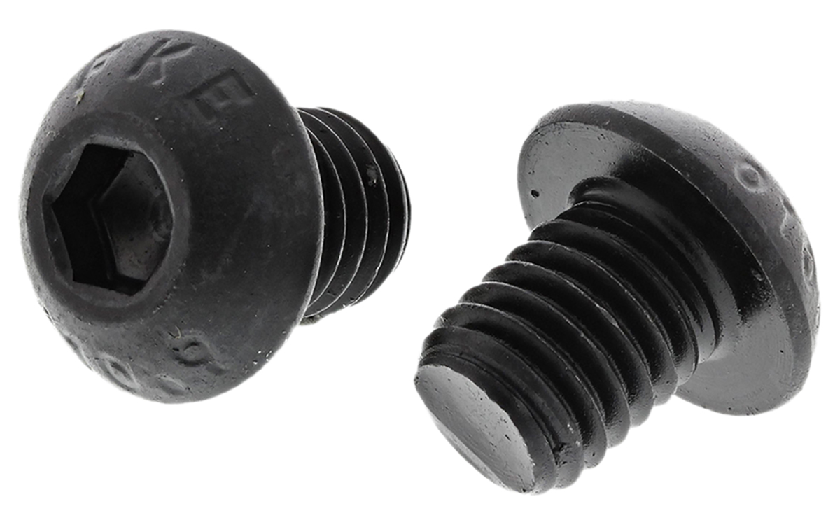 RS PRO Black, Self-Colour Steel Hex Socket Button Screw, ISO 7380, M8 x 10mm