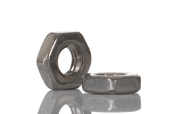 RS PRO, Plain Stainless Steel Hex Nut, DIN 439, M3