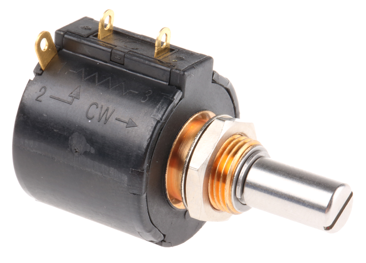 Bourns 3549 10kΩ Rotary Potentiometer 10-Turns 1-Gang Panel Mount, 3549S-1AG-103A