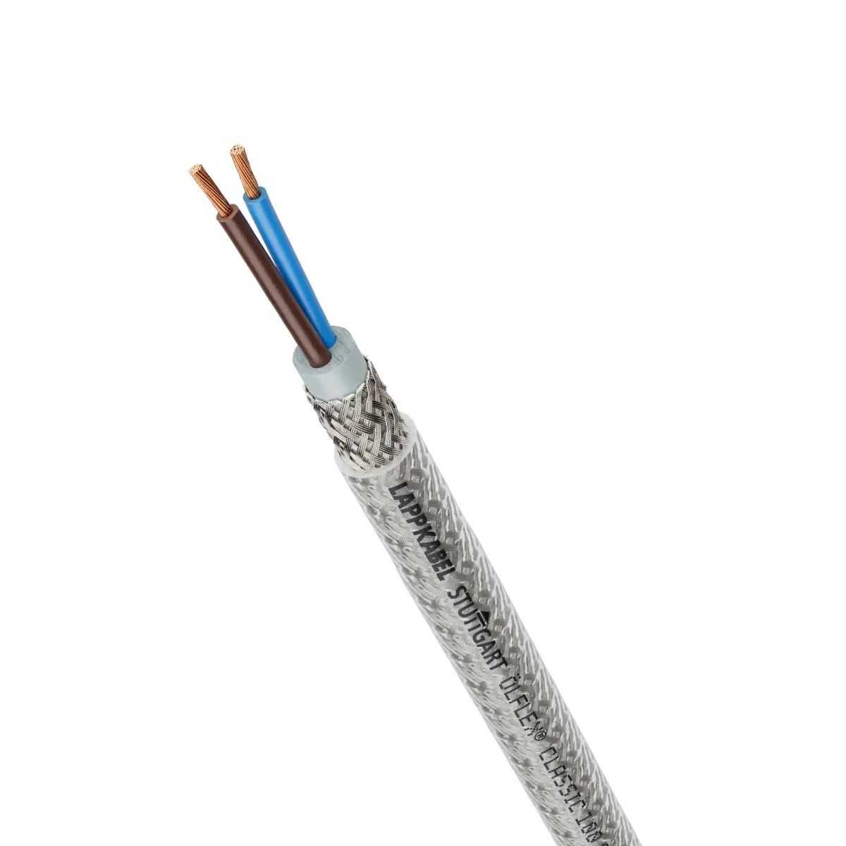 Lapp ÖLFLEX CLASSIC 100 CY Control Cable, 2 Cores, 0.5 mm² CSA 20 AWG, Screened, 50 m, Transparent Polyvinyl Chloride
