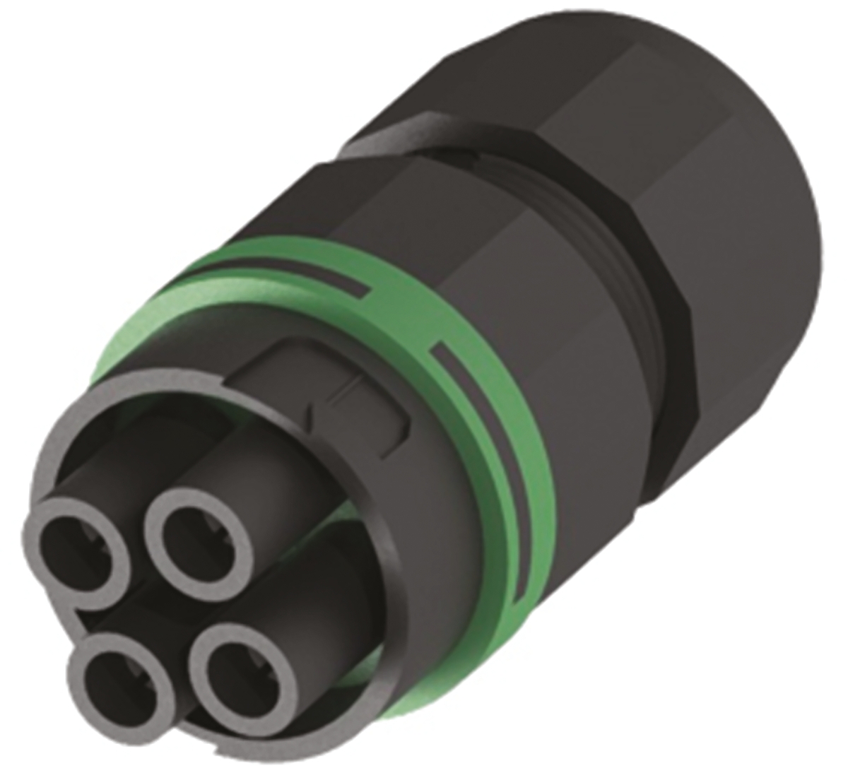 Techno Circular Connector, 4 Contacts, Cable, 26 mm Connector, Socket, Female, IP68, THB Series