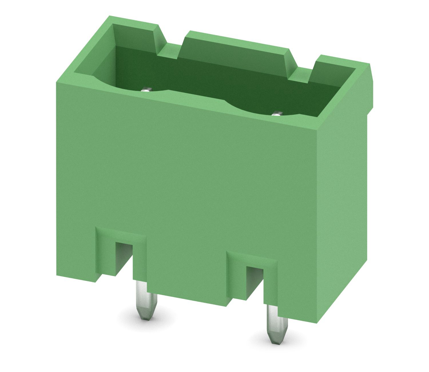 Phoenix Contact, 7.62mm Pitch, GMSTBVA 2.5/ 2-G-7.62, 2 Way, , Pluggable Terminal Block, Header, Through Hole, Solder