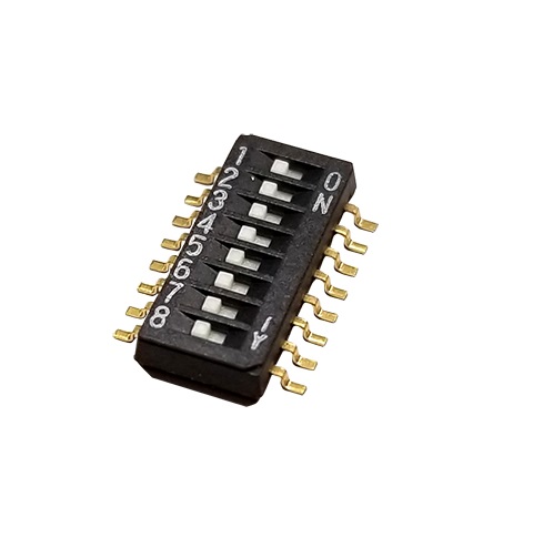 Nidec Components Surface Mount Slide Switch 8PST 100 mA Slide