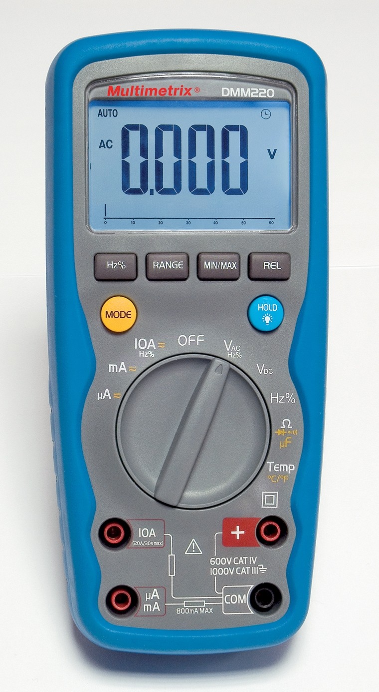 Chauvin Arnoux DMM220 Handheld Digital Multimeter, 10A ac Max, 10A dc Max