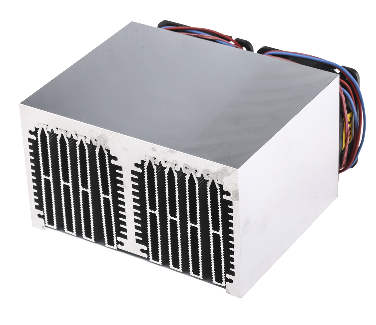 Fischer Elektronik Heatsink, Universal Rectangular Alu with fan, 0.12K/W, 100 x 125 x 74mm