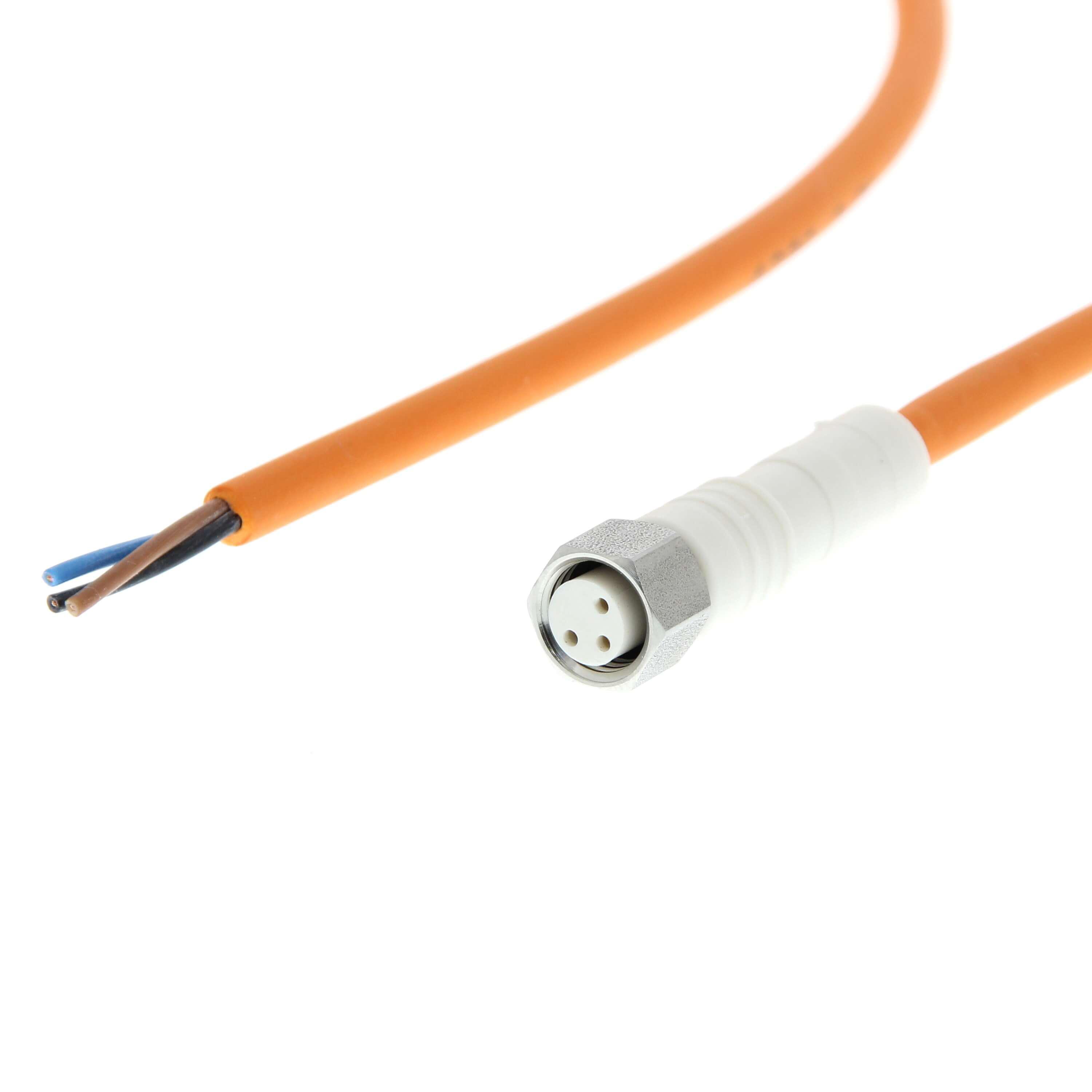 Omron Female 3 way M8 to Free End Sensor Actuator Cable, 5 m