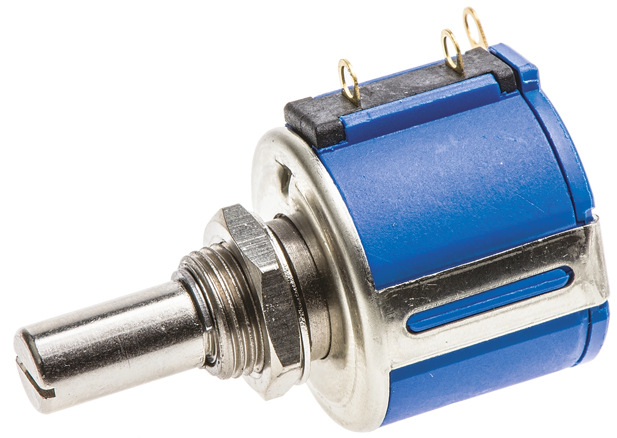 Bourns 3540 5kΩ Rotary Potentiometer 10-Turns 1-Gang Panel Mount, 3540S-1-502L