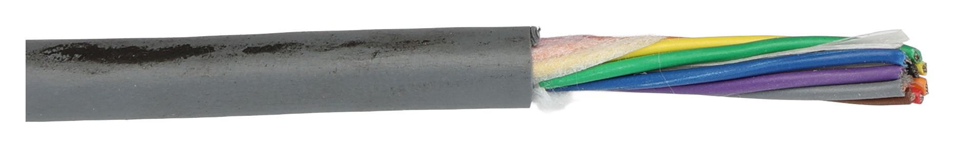 Alpha Wire Ecogen Ecocable Control Cable, 9 Cores, 0.28 mm² 24 AWG, Unscreened, 30 m, Grey Modified Polyphenylene Ether