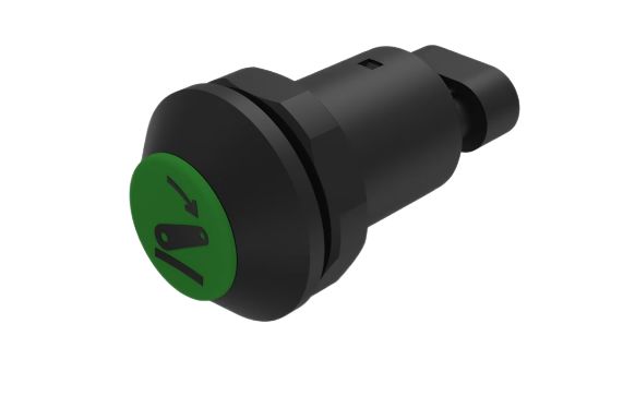 EAO Series 09 Series Push Button Switch, Momentary, Panel Mount, 30mm Cutout, 1 NO, 12 → 48V dc, IP67