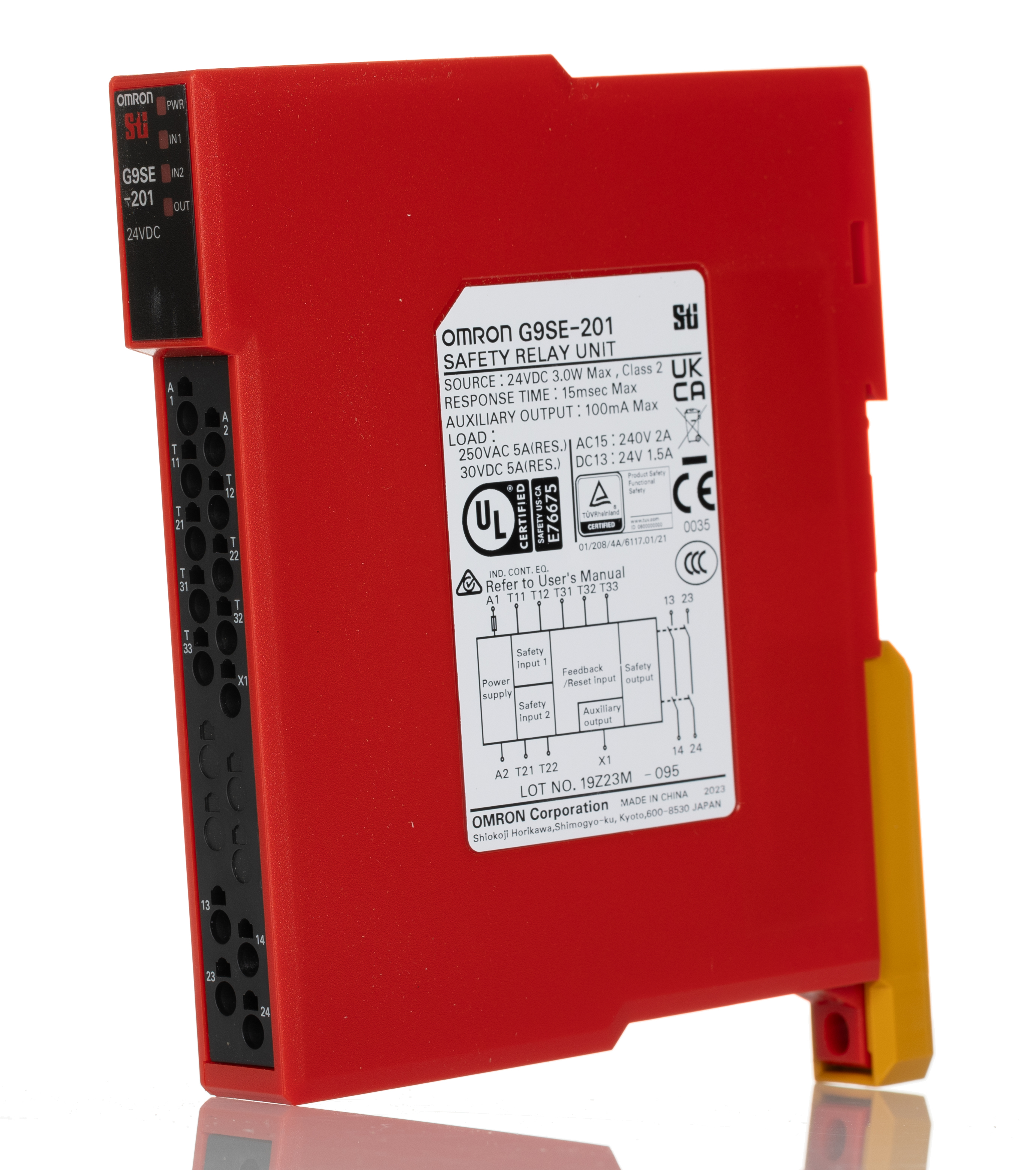 Omron G9SE 1 Auxiliary Contacts Safety Relay 24V dc, Dual-Channel 2 Safety Contacts