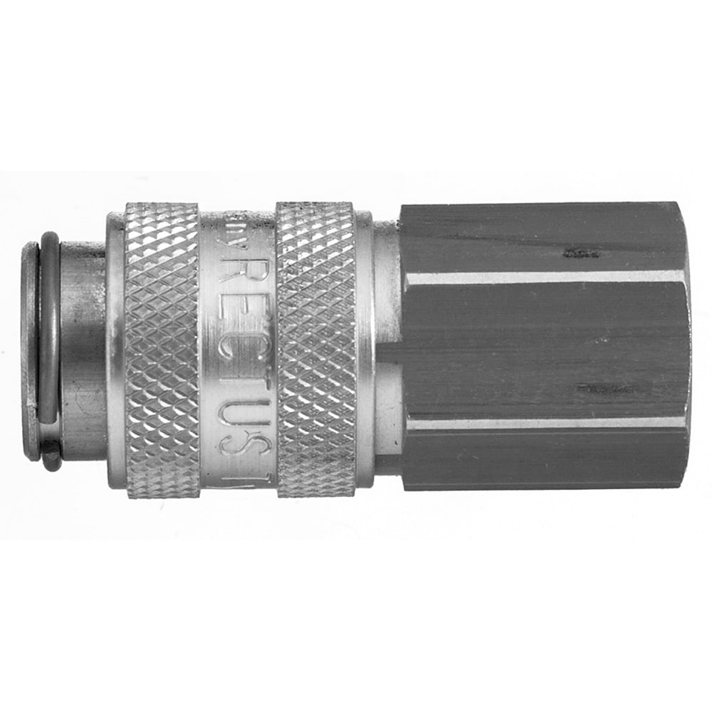 Legris Stainless Steel Female Pneumatic Quick Connect Coupling, 1/4 in Female 16mm Female Thread