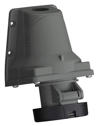 Amphenol Industrial, 2CMA1 IP67 Black Wall Mount 3P+N+E Industrial Power Socket, Rated At 16A, 500 V