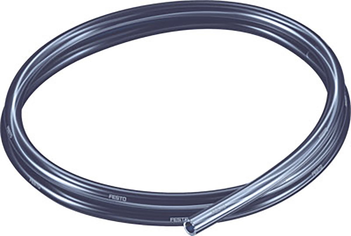 Festo Compressed Air Pipe Black Polyurethane 8mm x 50m PUN-H-T Series, 8048693
