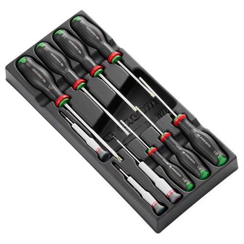 Facom Precision & Standard Screwdriver Set, 10-Piece
