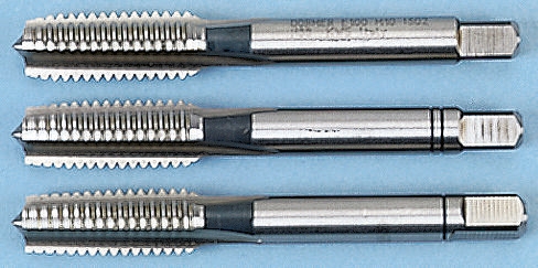 Dormer Tap Set HSS 3-Piece 1.0mm Pitch Metric Standard Hand Tap M7 Thread