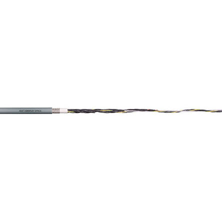 Igus chainflex CF78.UL Control Cable, 4 Cores, 0.5 mm² 20 AWG, Screened, 25 m, Grey Thermoplastic Elastomer Sheath