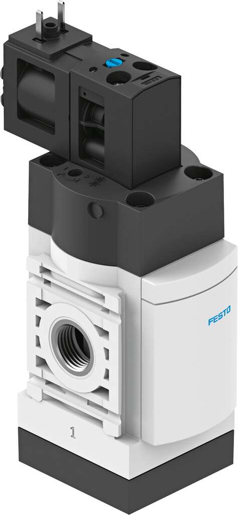 Festo Pneumatic Solenoid Valve MS4-EE-1/4-V24-B, 3 Port, NC 0.5 in, 24 V dc, 0.5 in