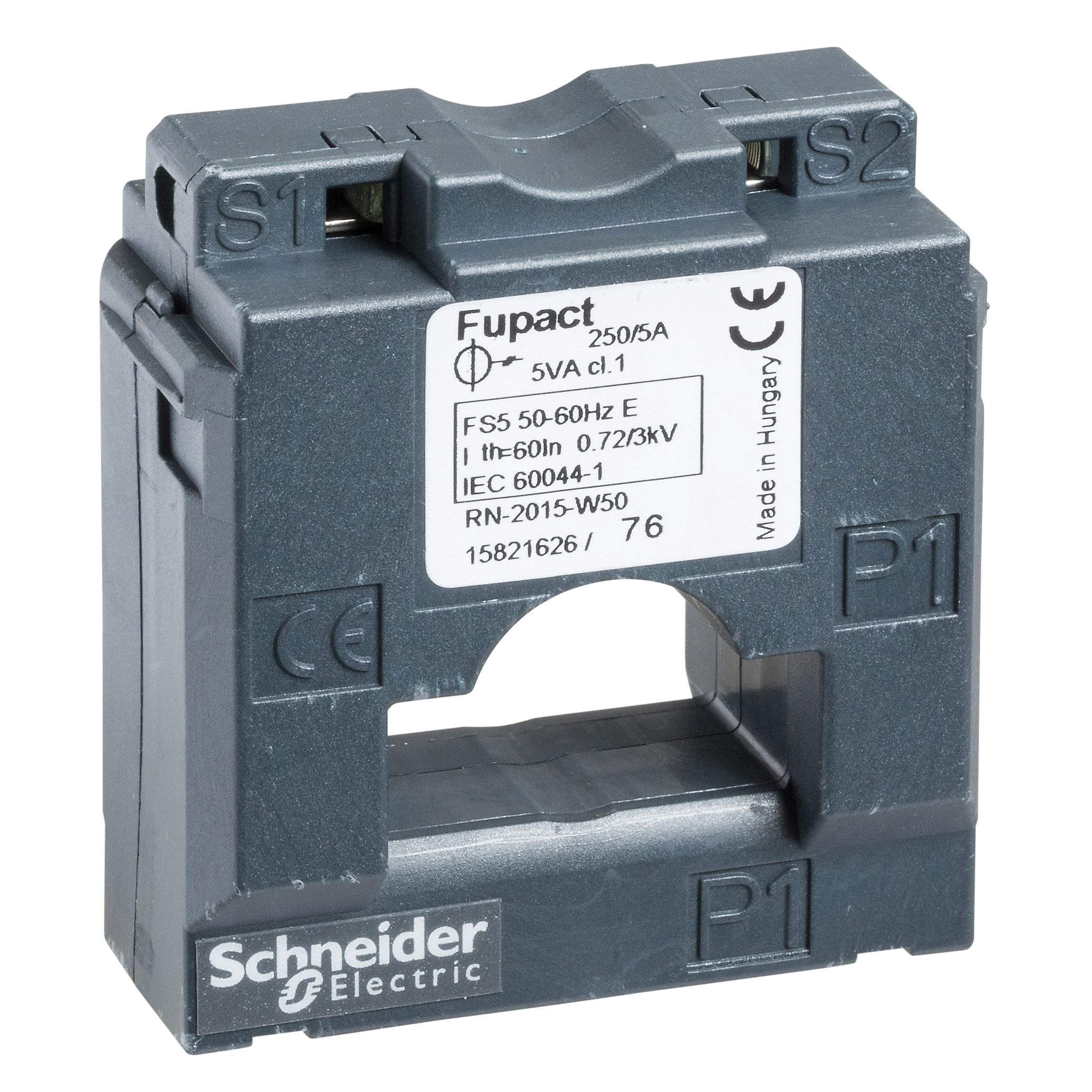 Schneider Electric FuPacT Series Current Transformer Current Transformer, 250/5A, 800 V ac